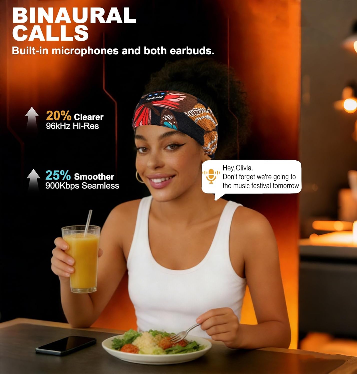 Sleep Mask with Bluetooth Headphones, Floral Sleep Headphones Bluetooth Headband for Sleeping Sports Sleep Mask for Side Sleeper, Best Gift and Travel Essentials