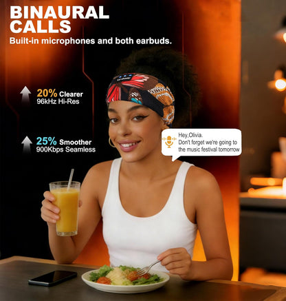 Sleep Mask with Bluetooth Headphones, Floral Sleep Headphones Bluetooth Headband for Sleeping Sports Sleep Mask for Side Sleeper, Best Gift and Travel Essentials