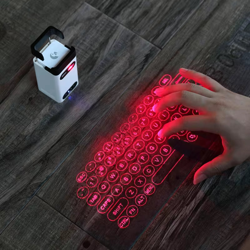 Mini Wireless Laser Projection Keyboard Bluetooth Virtual Keyboard &amp; Mouse Function for Laptop Smartphone Keyboard Projector