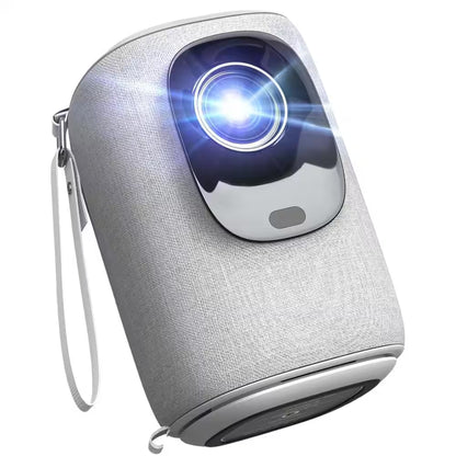 1920 X 1080 Full HD Wifi Bluetooth Mini Portable Projector with 9000-Lumens Handheld &amp; Compatible HDMI USB, Audio Port