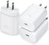 USB C Charger Block,  25W Super Fast Charger Type C Charging Block Compatible Iphone 15/14/13 Pro/12 Mini/11 Pro Max/Xs/Xr/Se/Ipad Pro, Samsung S23/S22 Ultra/S21 Plus/S20 FE-3 Pack White