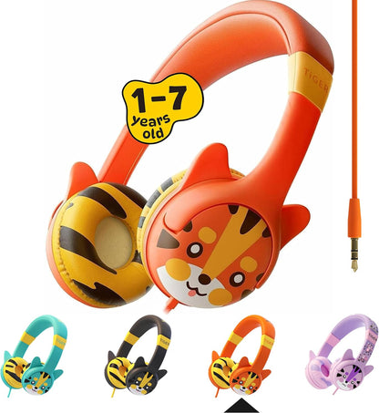 Toddler Headphones for 1 + Year Old — 85Db Volume Limited Baby Headphones for Toddlers 1-3, Infant Headphones, Wired Child Headphones for Airplane Travel, Toddler Headphones for 2 Year Old