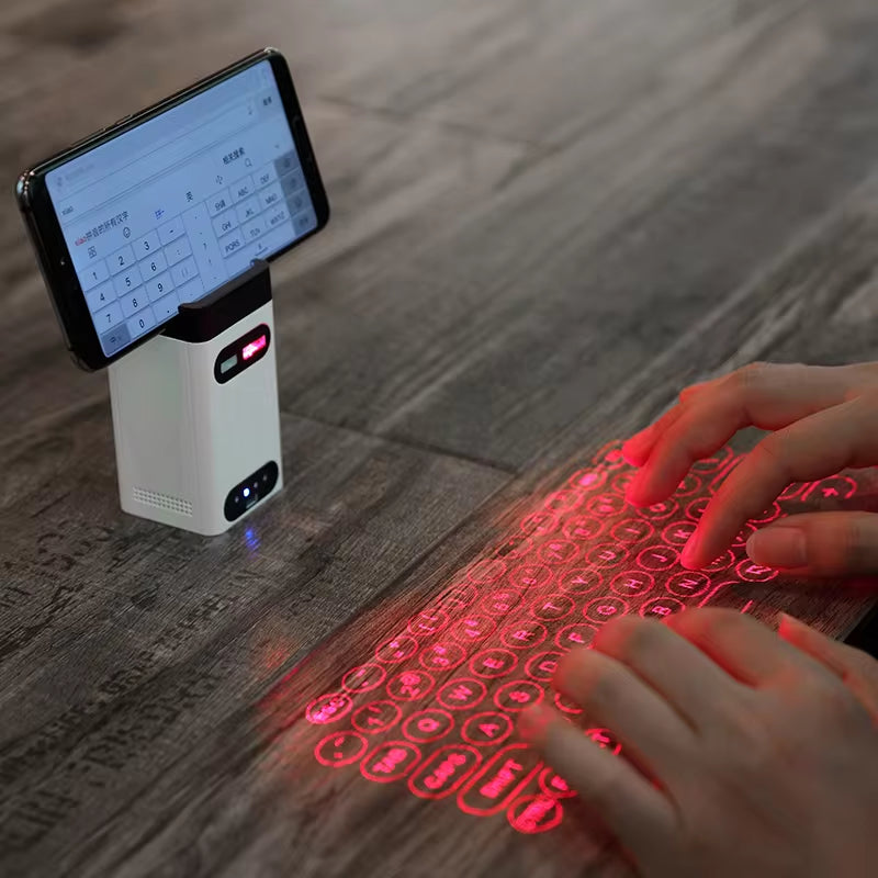 Mini Wireless Laser Projection Keyboard Bluetooth Virtual Keyboard &amp; Mouse Function for Laptop Smartphone Keyboard Projector