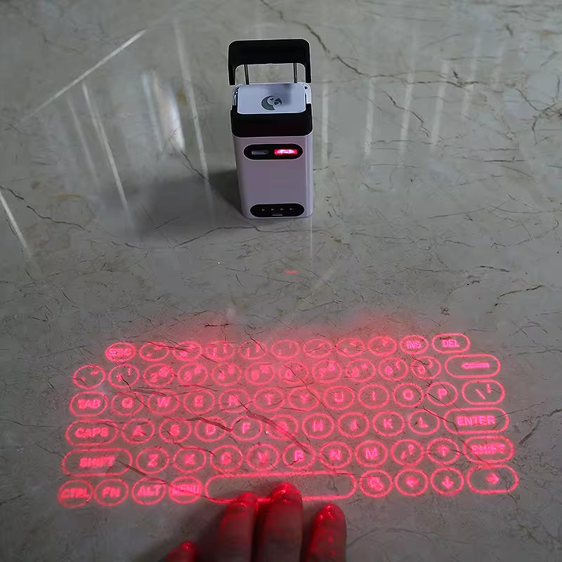 Mini Wireless Laser Projection Keyboard Bluetooth Virtual Keyboard &amp; Mouse Function for Laptop Smartphone Keyboard Projector