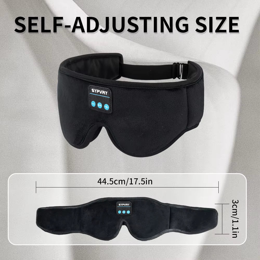DreamTune 3D: Bluetooth Sleep Mask with Wireless Headset &amp; Adjustable Eye Cover